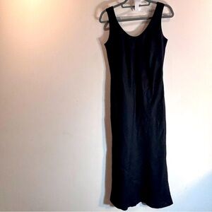 BANANA REPUBLIC Sz 4 100% Linen Shift Dress Lined Fit and Flare Style Scoop Neck